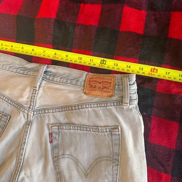 Levi's Jeans Mens 29x31 Light Blue 501 Distressed Ripped Cotton Denim Pants - Picture 3 of 7